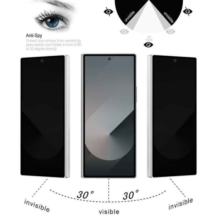 Película de vidrio templado con cobertura total de 360 grados para Samsung Galaxy Z Fold7 5G