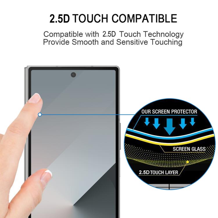Película de vidrio templado HD de cobertura completa de seda para Samsung Galaxy Z Fold7 5G