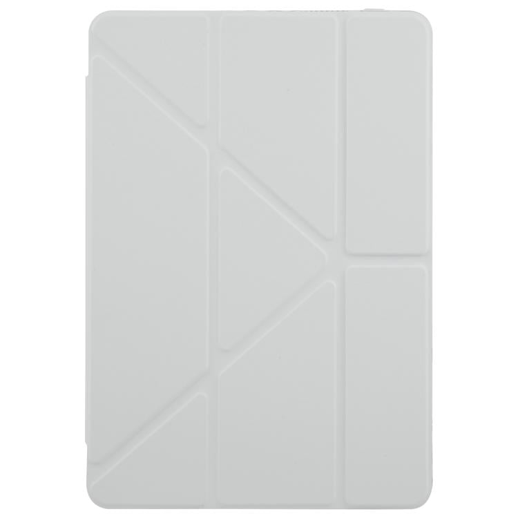 Funda de cuero acrílico transparente deformable para Redmi Pad SE 11 2025/Pad 2 (gris)