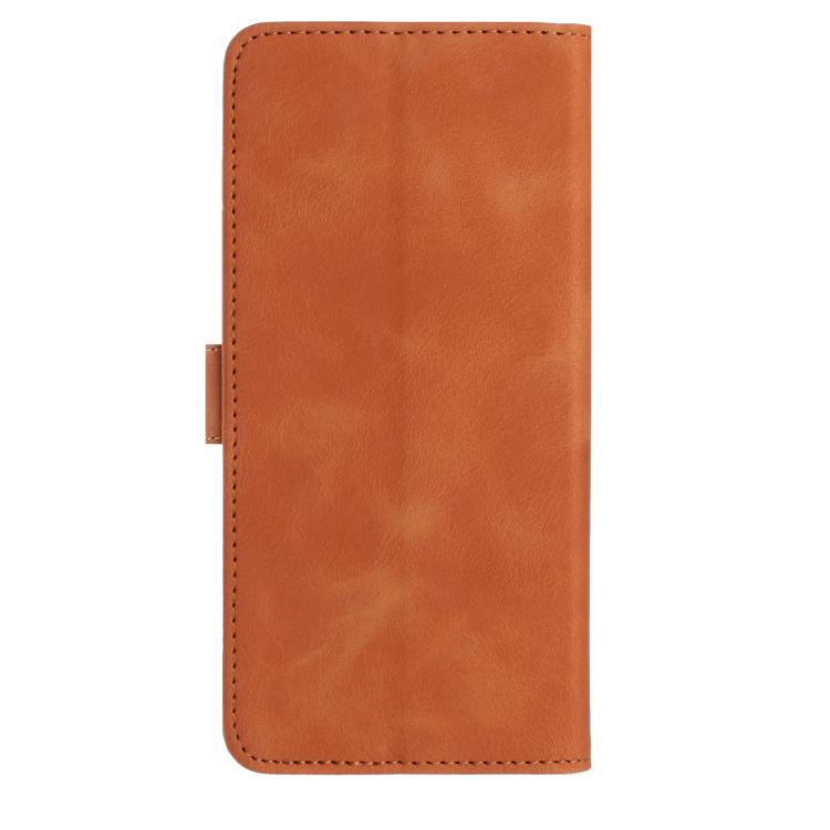 Funda de cuero con estampado de rosas en relieve para Samsung Galaxy S21+ 5G (marrón)
