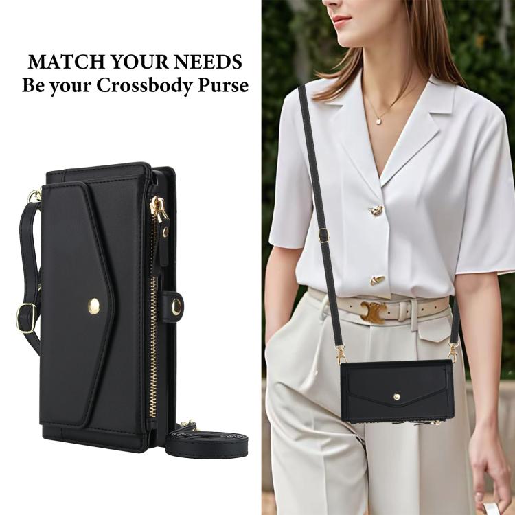 Funda de cuero desmontable con cordón para Samsung Galaxy S21 Ultra 5G (negro)