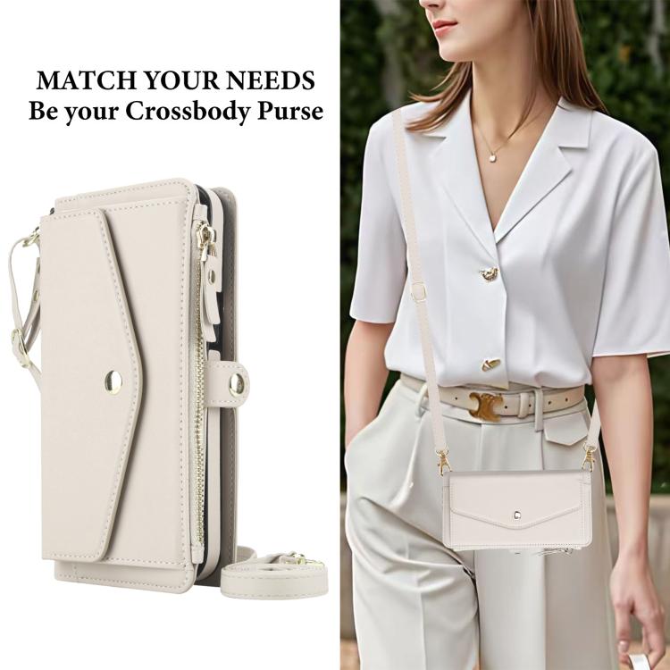 Funda de cuero desmontable con cordón para Samsung Galaxy A33 5G (blanco)