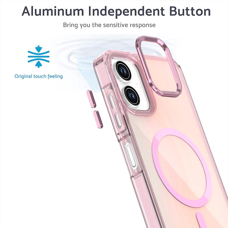 Funda MagSafe para Samsung Galaxy A06 4G con degradado de color (morado)