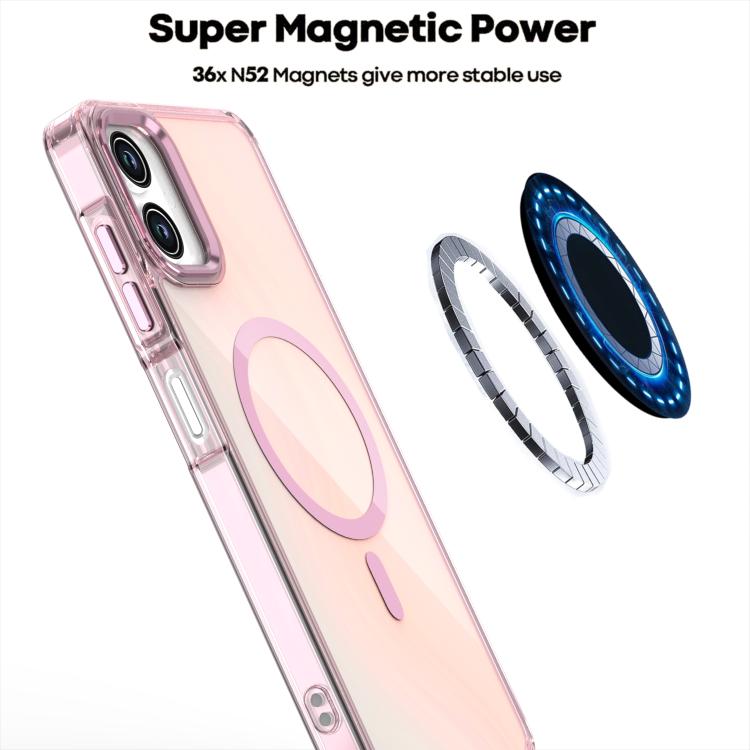 Funda MagSafe para Samsung Galaxy A06 4G con degradado de color (morado)