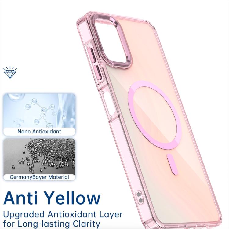 Funda MagSafe para Samsung Galaxy A06 4G con degradado de color (morado)