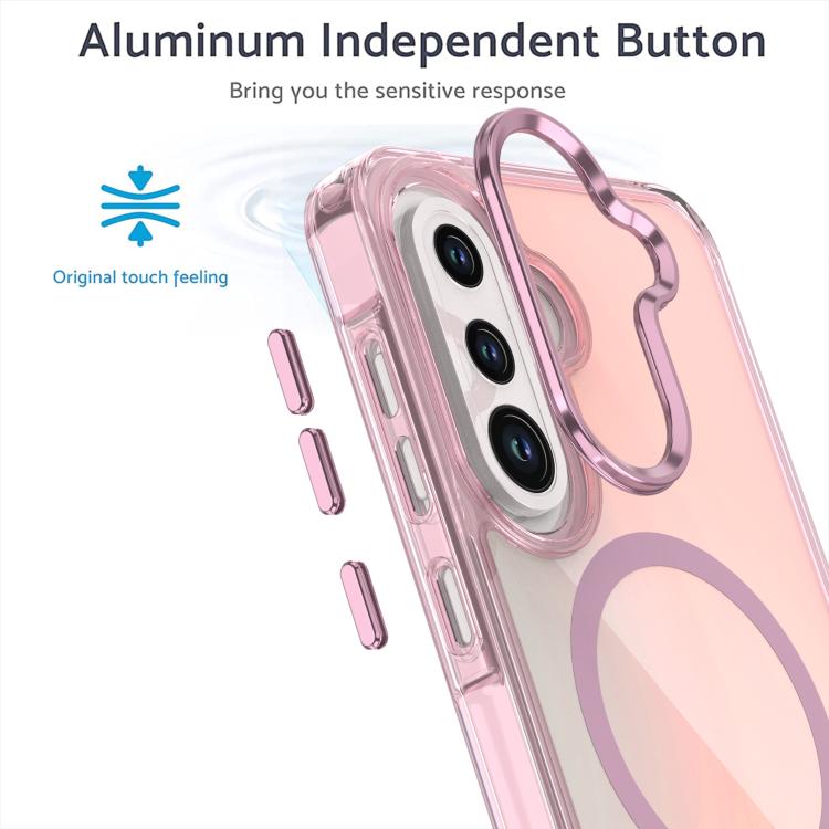Funda MagSafe con degradado de color para Samsung Galaxy A56 5G (morado)