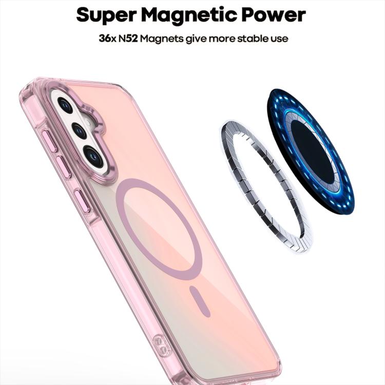 Funda MagSafe con degradado de color para Samsung Galaxy A56 5G (morado)