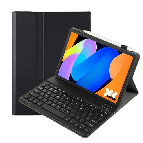 Funda de cuero ultrafina con teclado Bluetooth desmontable para tableta Lenovo Xiaoxin Pad de 11 pulgadas (2025 AM31) (negro)