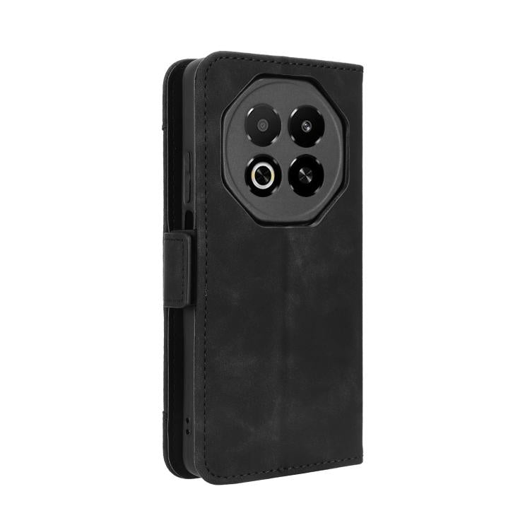 Funda de piel con textura de becerro y ranuras para tarjetas para Meizu Note 16 5G (negra)