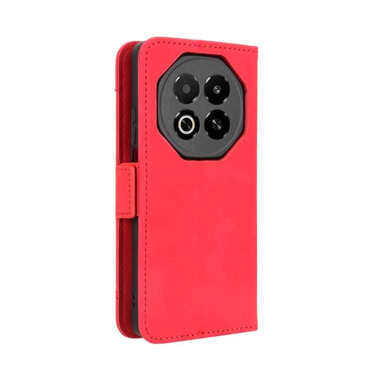Funda de piel con textura de becerro y ranuras para tarjetas para Meizu Note 16 5G (roja)
