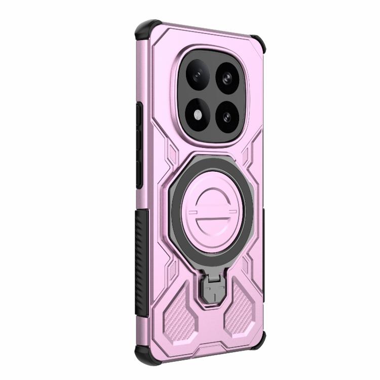 Funda magnética de TPU y PC MagSafe de color sólido para Redmi Note 14 Pro+ 5G Global J-20 (rosa)