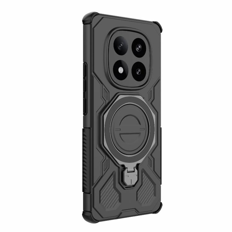 Funda magnética de TPU y PC MagSafe de color sólido para Redmi Note 14 Pro+ 5G Global J-20 (negro)