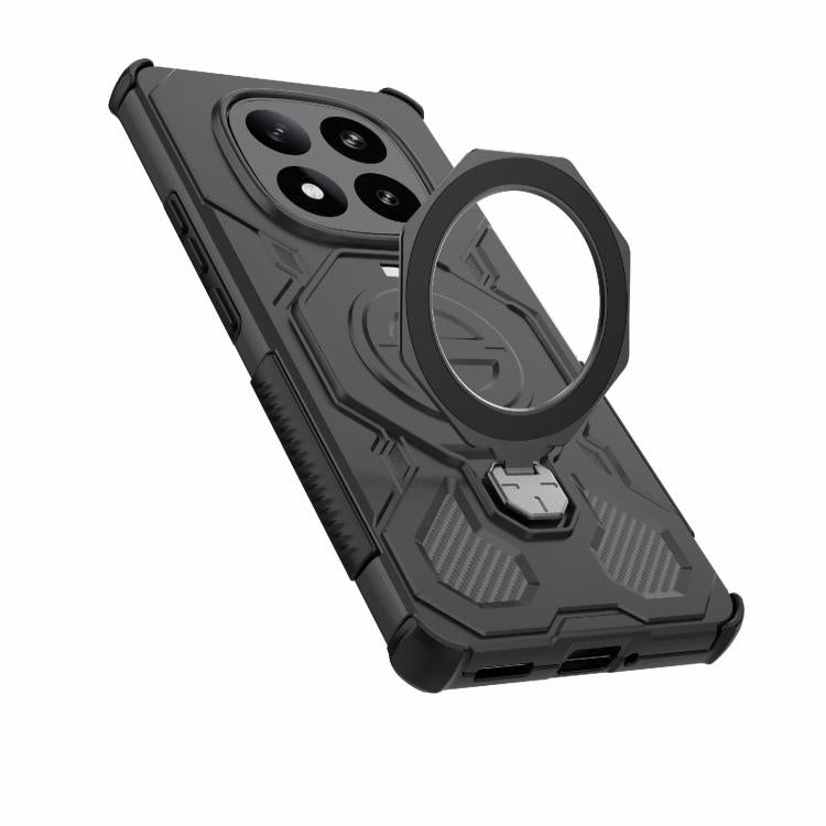 Funda magnética de TPU y PC MagSafe de color sólido para Redmi Note 14 Pro+ 5G Global J-20 (negro)