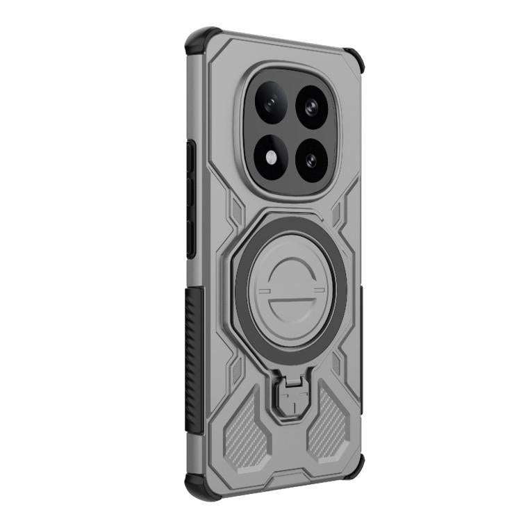 Funda magnética de TPU y PC MagSafe de color sólido para Redmi Note 14 Pro+ 5G Global J-20 (gris)