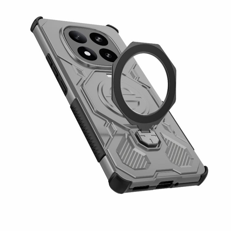 Funda magnética de TPU y PC MagSafe de color sólido para Redmi Note 14 Pro+ 5G Global J-20 (gris)