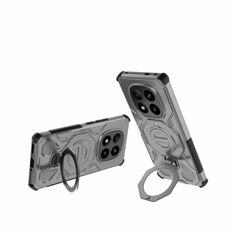 Funda magnética de TPU y PC MagSafe de color sólido para Redmi Note 14 Pro+ 5G Global J-20 (gris)