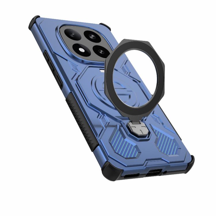 Funda de TPU + PC con cierre magnético MagSafe de color sólido para Redmi Note 14 Pro+ 5G Global J-20 (azul)