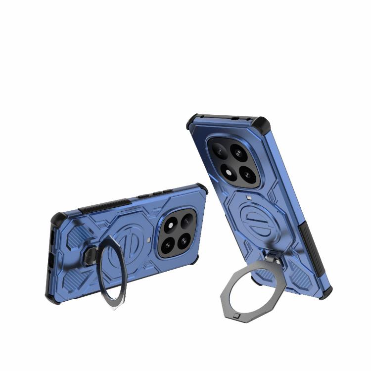 Funda de TPU + PC con cierre magnético MagSafe de color sólido para Redmi Note 14 Pro+ 5G Global J-20 (azul)