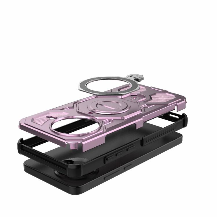 Funda magnética de TPU y PC MagSafe de color sólido para Redmi K80 J-20 (rosa)