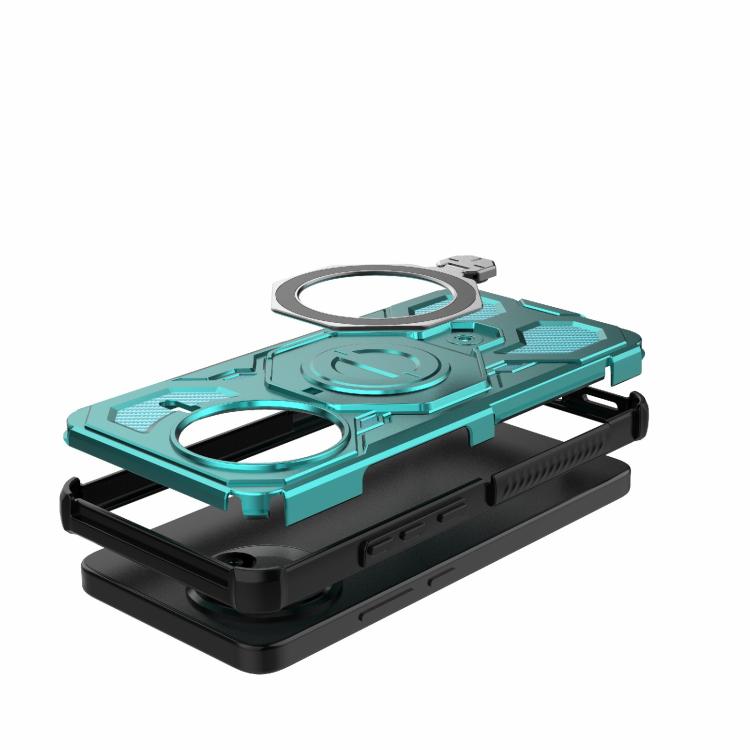 Funda magnética de TPU y PC MagSafe de color sólido para Redmi K80 J-20 (azul lago)