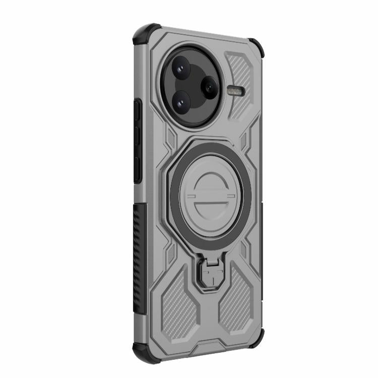 Funda magnética de TPU y PC MagSafe de color sólido para Redmi K80 J-20 (gris)