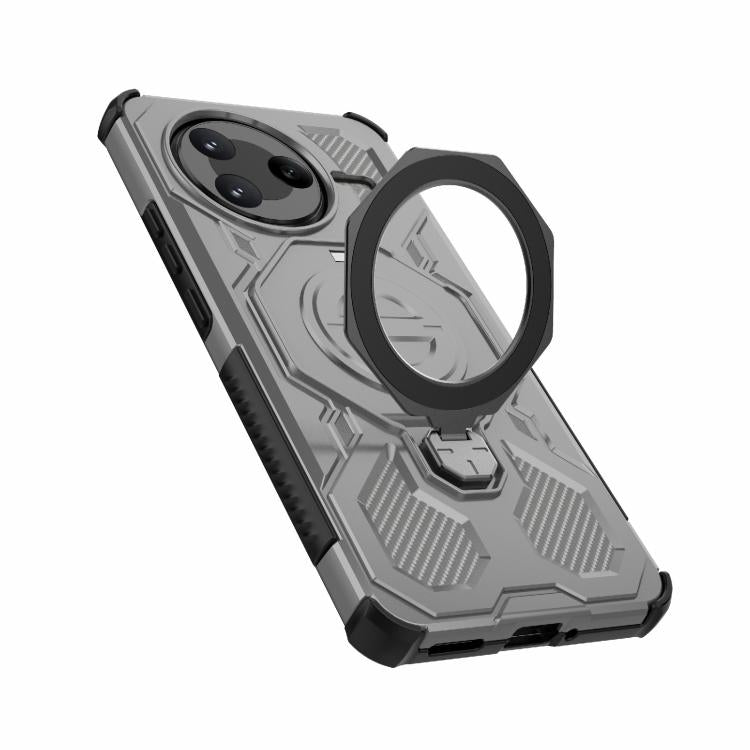 Funda magnética de TPU y PC MagSafe de color sólido para Redmi K80 J-20 (gris)