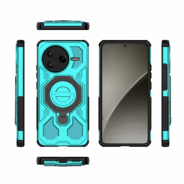 Funda magnética de TPU y PC MagSafe de color sólido para Redmi K80 J-20 (azul)
