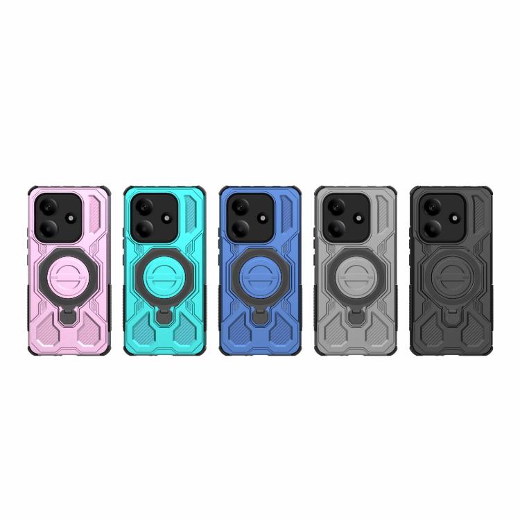 Funda magnética de TPU y PC MagSafe de color sólido para Redmi Note 14 5G J-20 (negro)