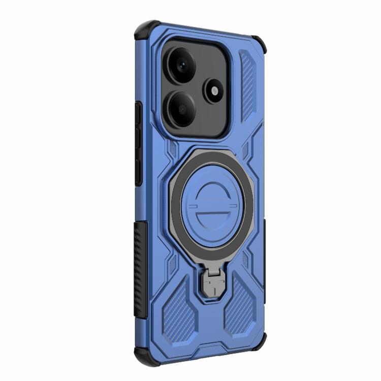 Funda magnética de TPU y PC MagSafe de color sólido para Redmi Note 14 5G J-20 (azul)