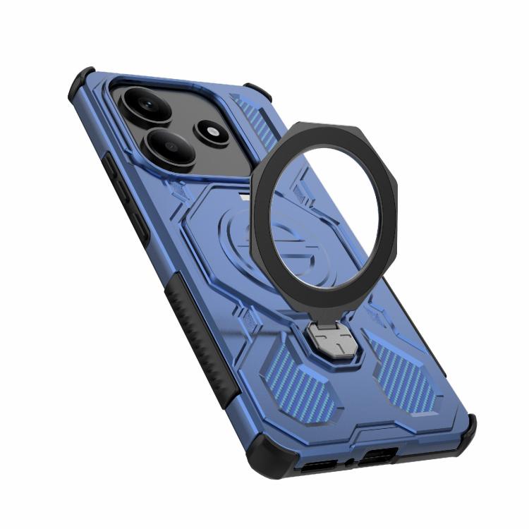Funda magnética de TPU y PC MagSafe de color sólido para Redmi Note 14 5G J-20 (azul)