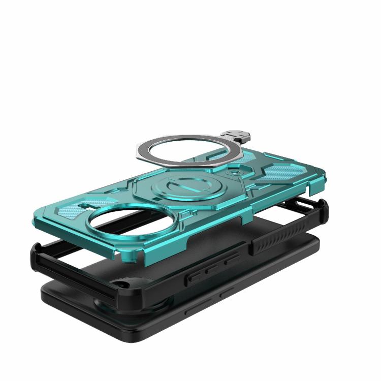 Funda magnética de TPU y PC MagSafe de color sólido para Redmi K80 Pro 5G J-20 (azul lago)