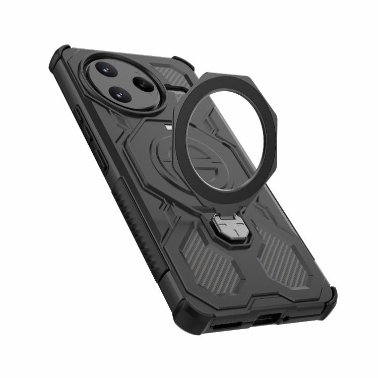 Funda magnética de TPU y PC MagSafe de color sólido para Redmi K80 Pro 5G J-20 (negro)