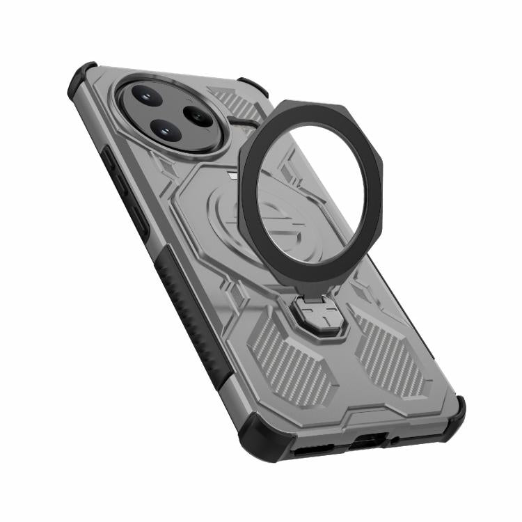 Funda magnética de TPU y PC MagSafe de color sólido para Redmi K80 Pro 5G J-20 (gris)