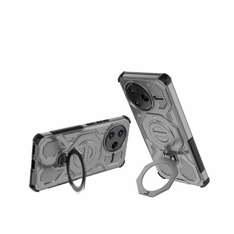 Funda magnética de TPU y PC MagSafe de color sólido para Redmi K80 Pro 5G J-20 (gris)