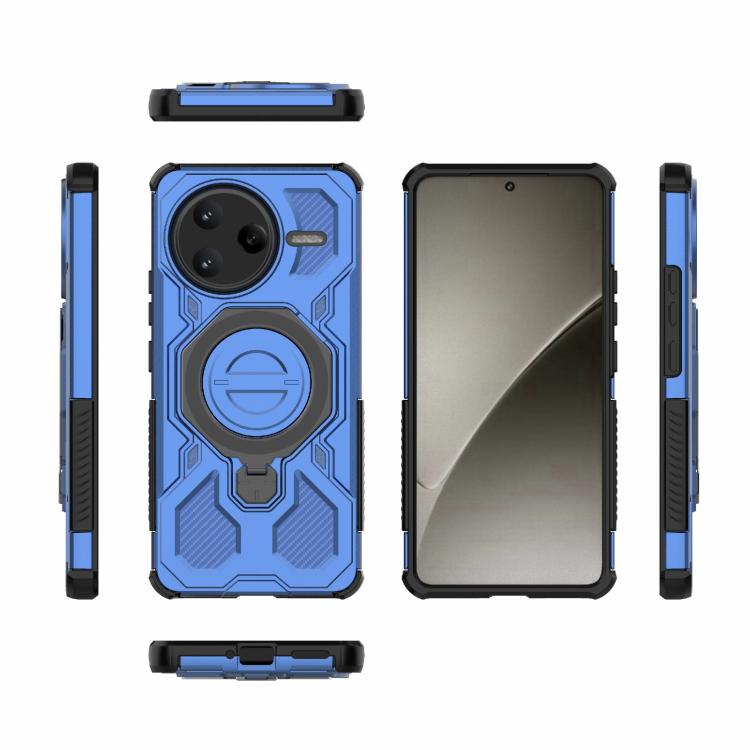 Funda magnética de TPU y PC MagSafe de color sólido para Redmi K80 Pro 5G J-20 (azul)