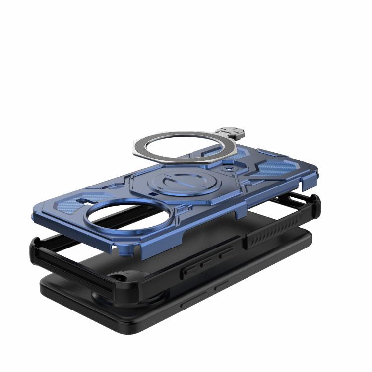 Funda magnética de TPU y PC MagSafe de color sólido para Redmi K80 Pro 5G J-20 (azul)