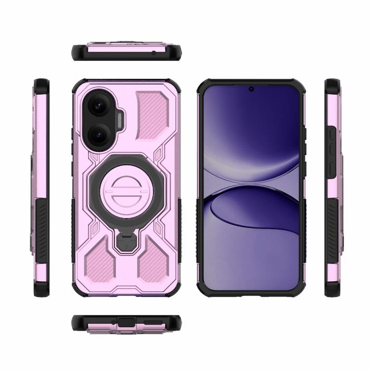 Funda magnética de TPU y PC MagSafe de color sólido para Redmi Turbo 4 Pro 5G J-20 (rosa)