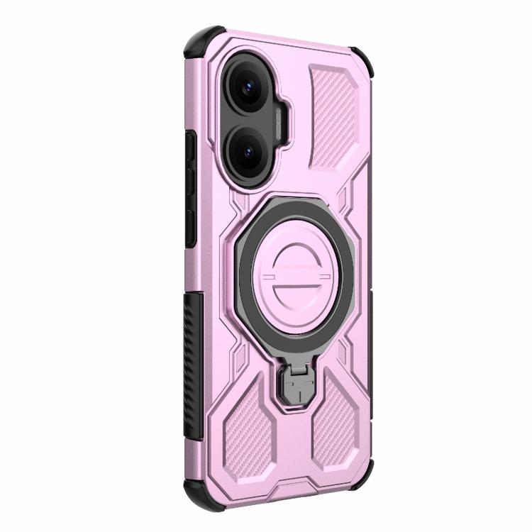 Funda magnética de TPU y PC MagSafe de color sólido para Redmi Turbo 4 Pro 5G J-20 (rosa)