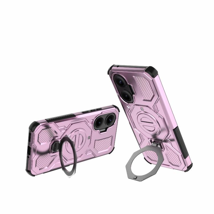 Funda magnética de TPU y PC MagSafe de color sólido para Redmi Turbo 4 Pro 5G J-20 (rosa)