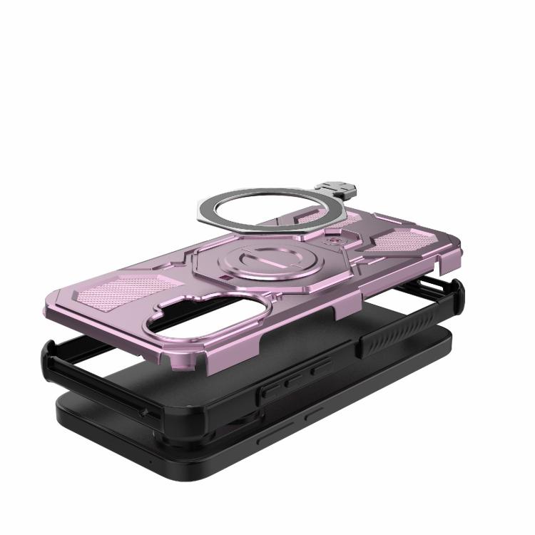 Funda magnética de TPU y PC MagSafe de color sólido para Redmi Turbo 4 Pro 5G J-20 (rosa)