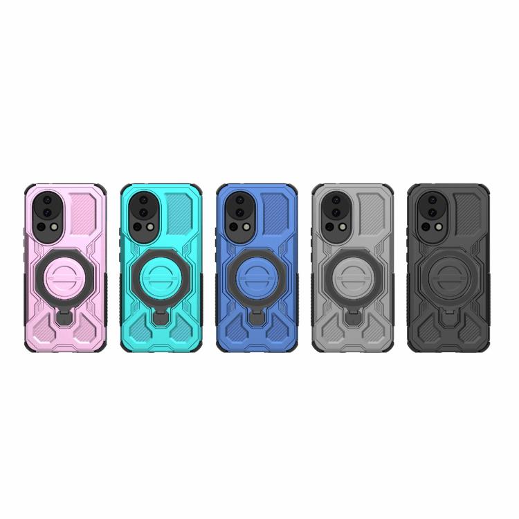 Funda magnética de TPU y PC para Huawei nova 12 5G J-20 (color sólido, MagSafe) (negro)