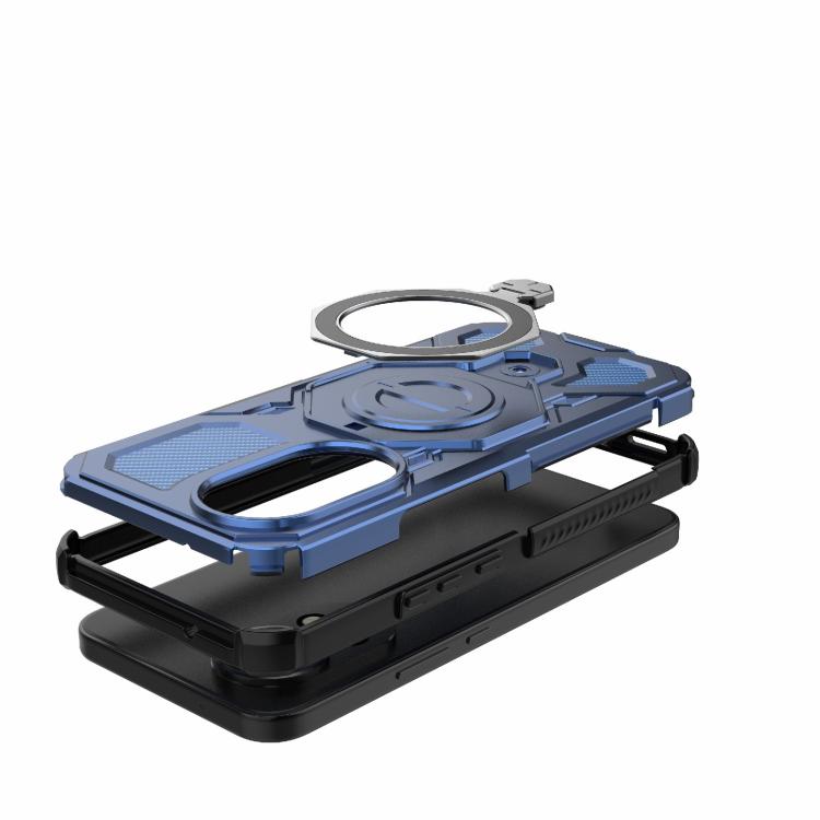Funda magnética de TPU y PC para Huawei nova 12 5G J-20 (azul)