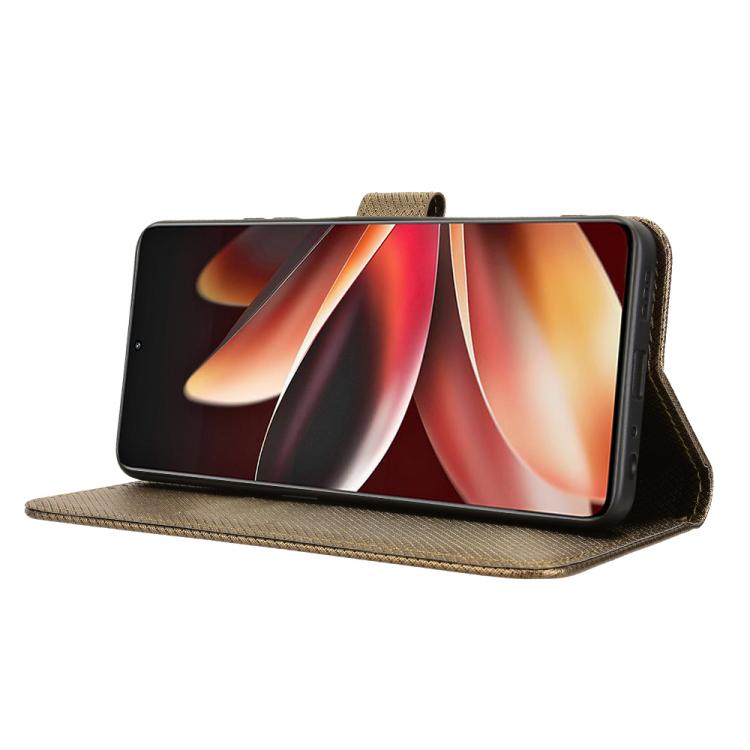Funda de cuero con textura de diamante para Meizu Note 16 5G (marrón)