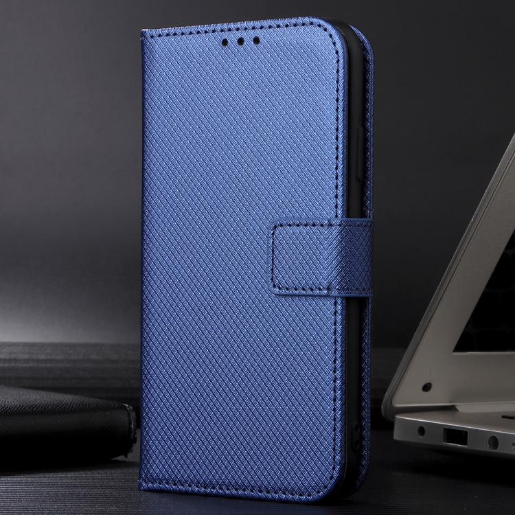 Funda de cuero con textura de diamante para Meizu Note 16 Pro 5G (azul)
