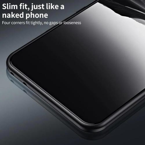 Funda de metal esmerilado para Huawei Pura 80 Ultra 5G (plateada)