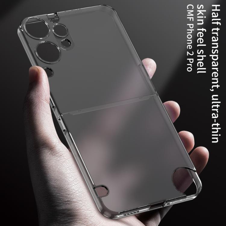 Funda translúcida mate GKK para teléfono CMF Phone 2 Pro (negro)