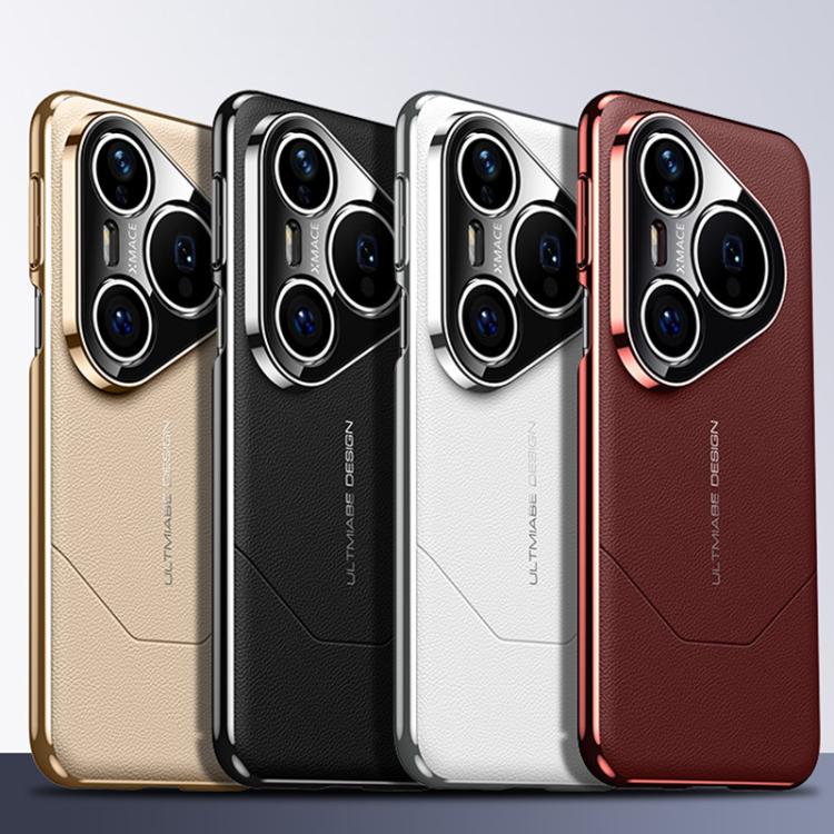Funda para Huawei Pura 70 Ultra Premium con diseño de imitación galvanizada (roja)