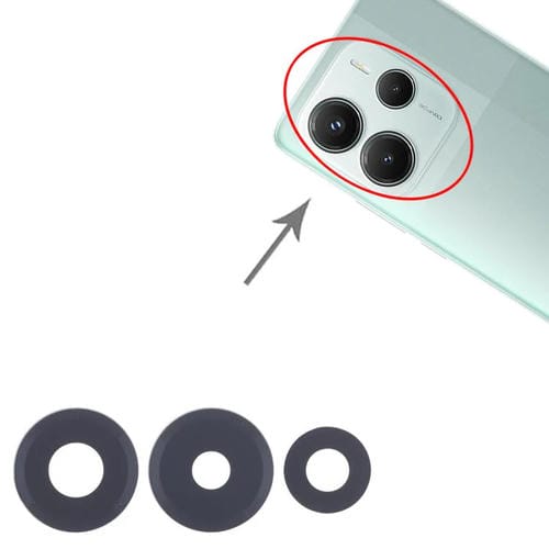 Lenti della fotocamera posteriore Xiaomi Redmi Note 14 5G (10 pezzi)