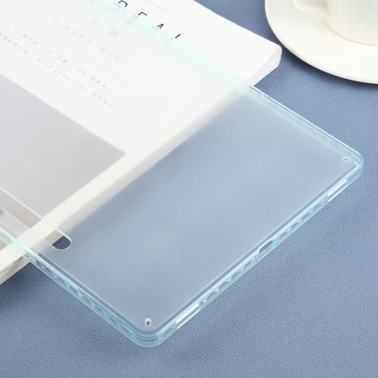 Funda híbrida de TPU y acrílico transparente para Samsung Galaxy Tab S9+/S10+ (verde)