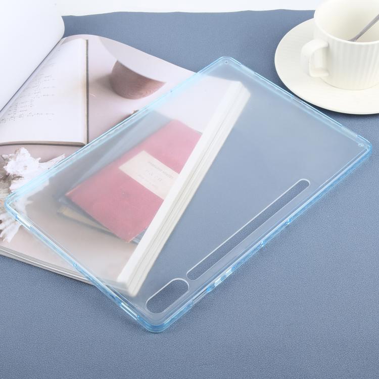 Funda híbrida de TPU y acrílico transparente para Samsung Galaxy Tab S9+/S10+ (azul hielo)